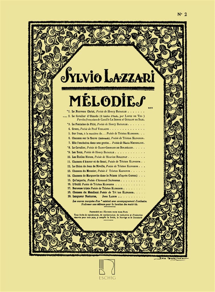 Cavalier D'Olmedo, Cht-Piano